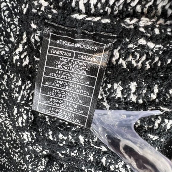 Steve Madden Kirsten Sweater Black Multi Turtleneck Style Knit Womens Size L NWT - Picture 6 of 7